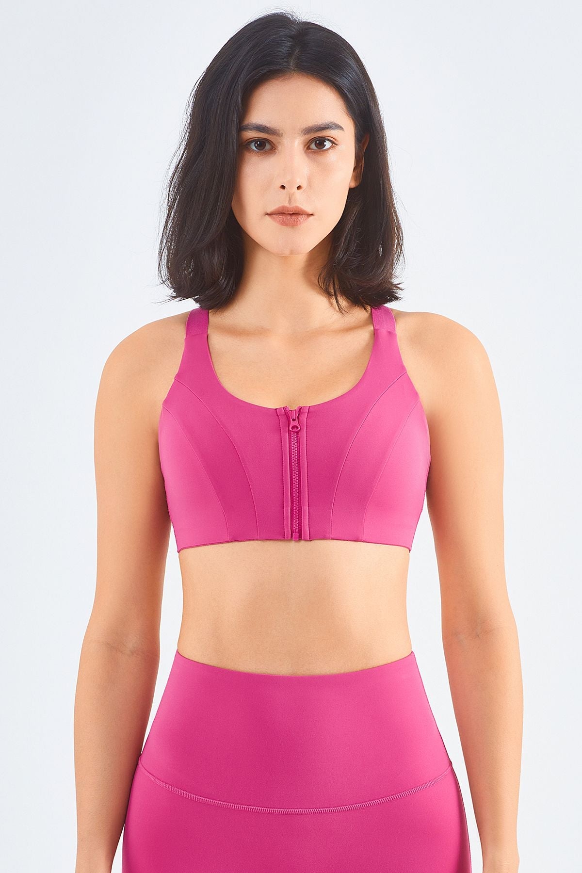 Front Closure Racerback Sports Bra by bornfocus