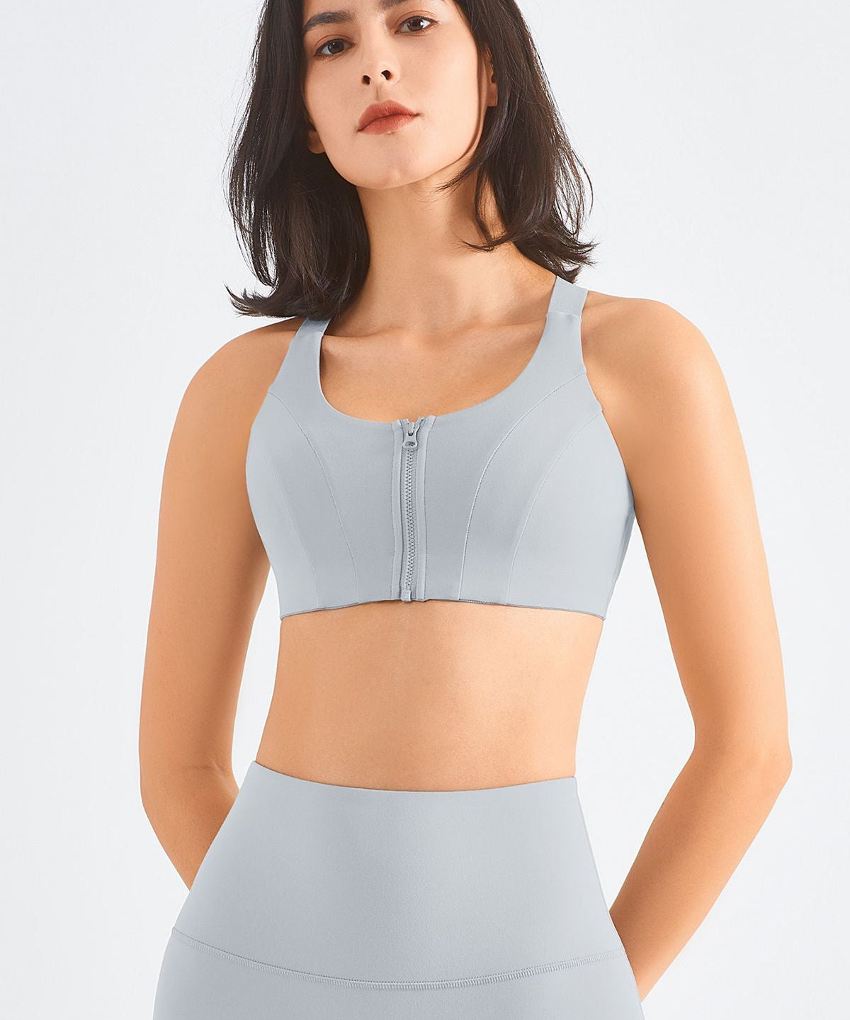 Front Closure Racerback Sports Bra by bornfocus