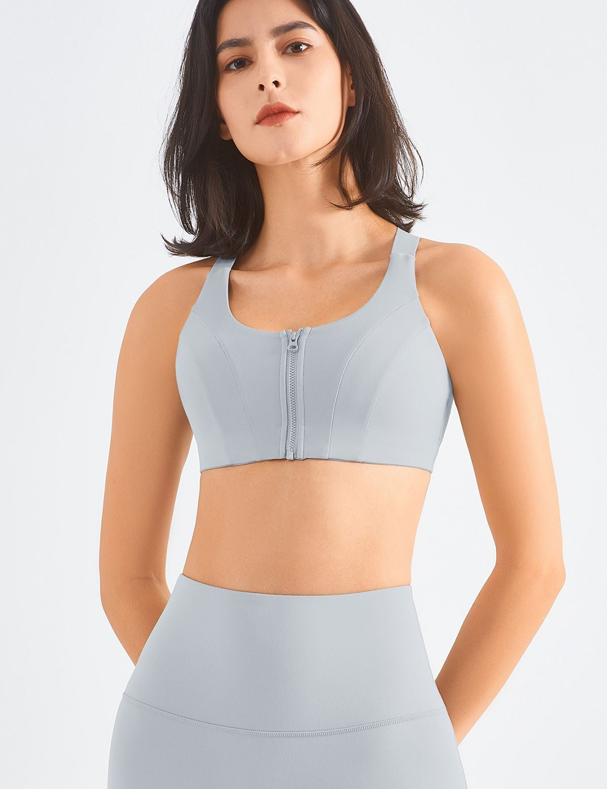 Front Closure Racerback Sports Bra by bornfocus