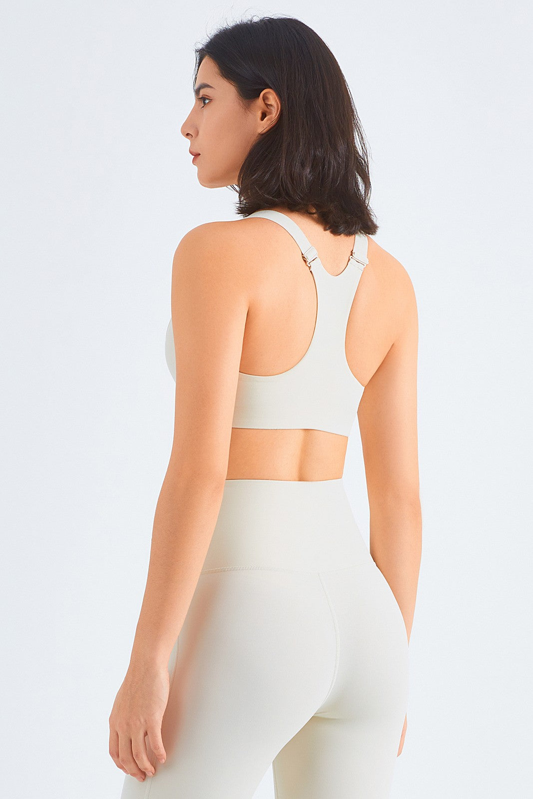 Front Closure Racerback Sports Bra by bornfocus