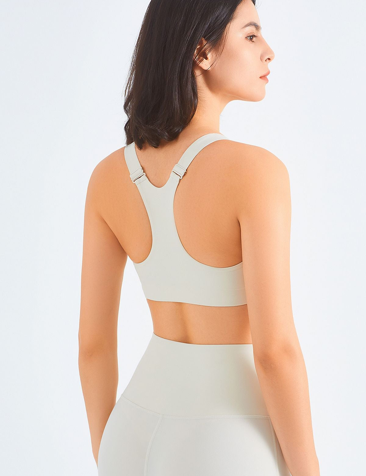 Front Closure Racerback Sports Bra by bornfocus