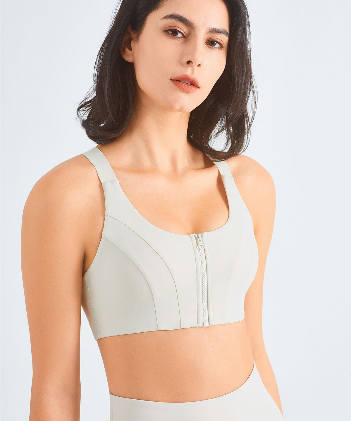 Front Closure Racerback Sports Bra by bornfocus