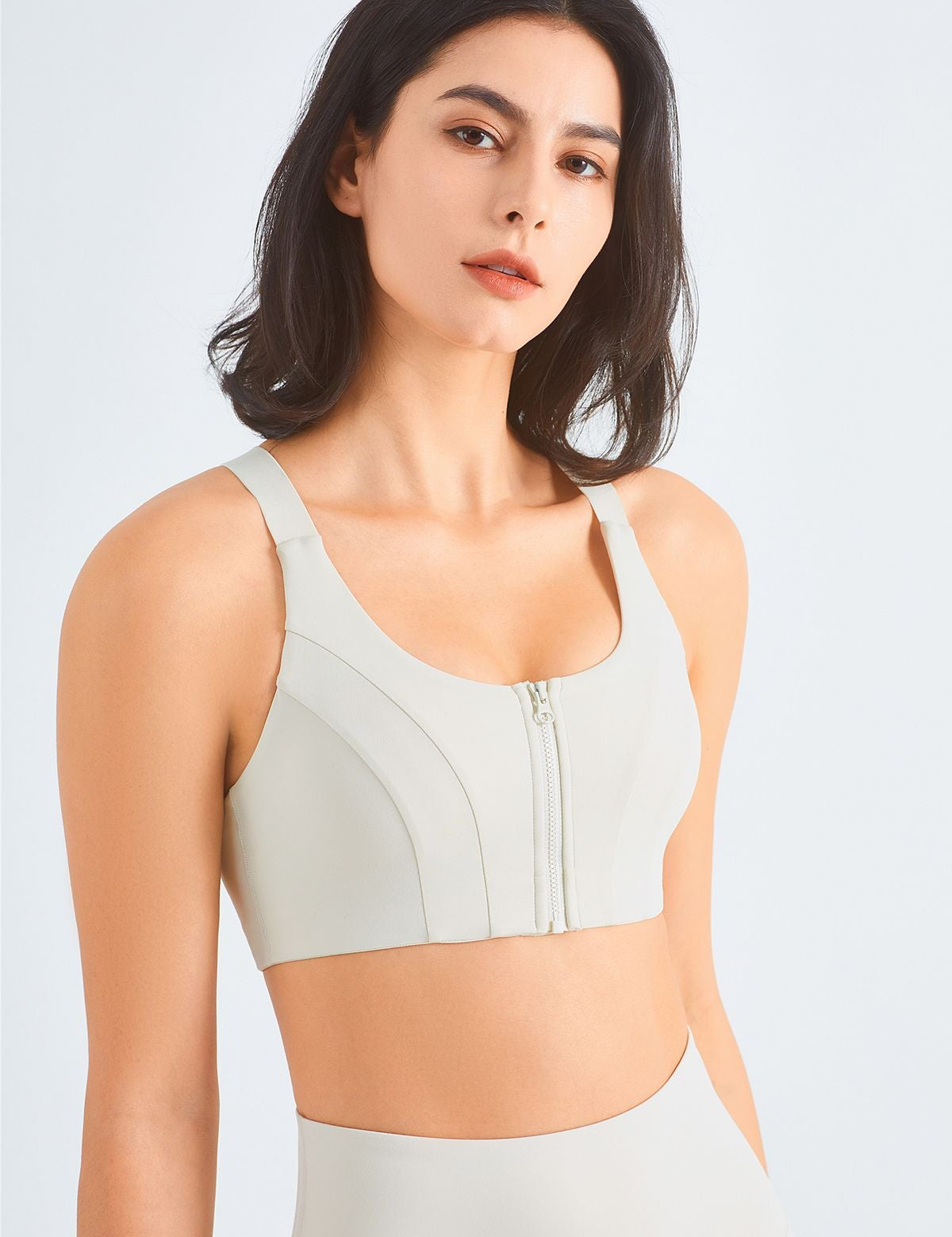 Front Closure Racerback Sports Bra by bornfocus