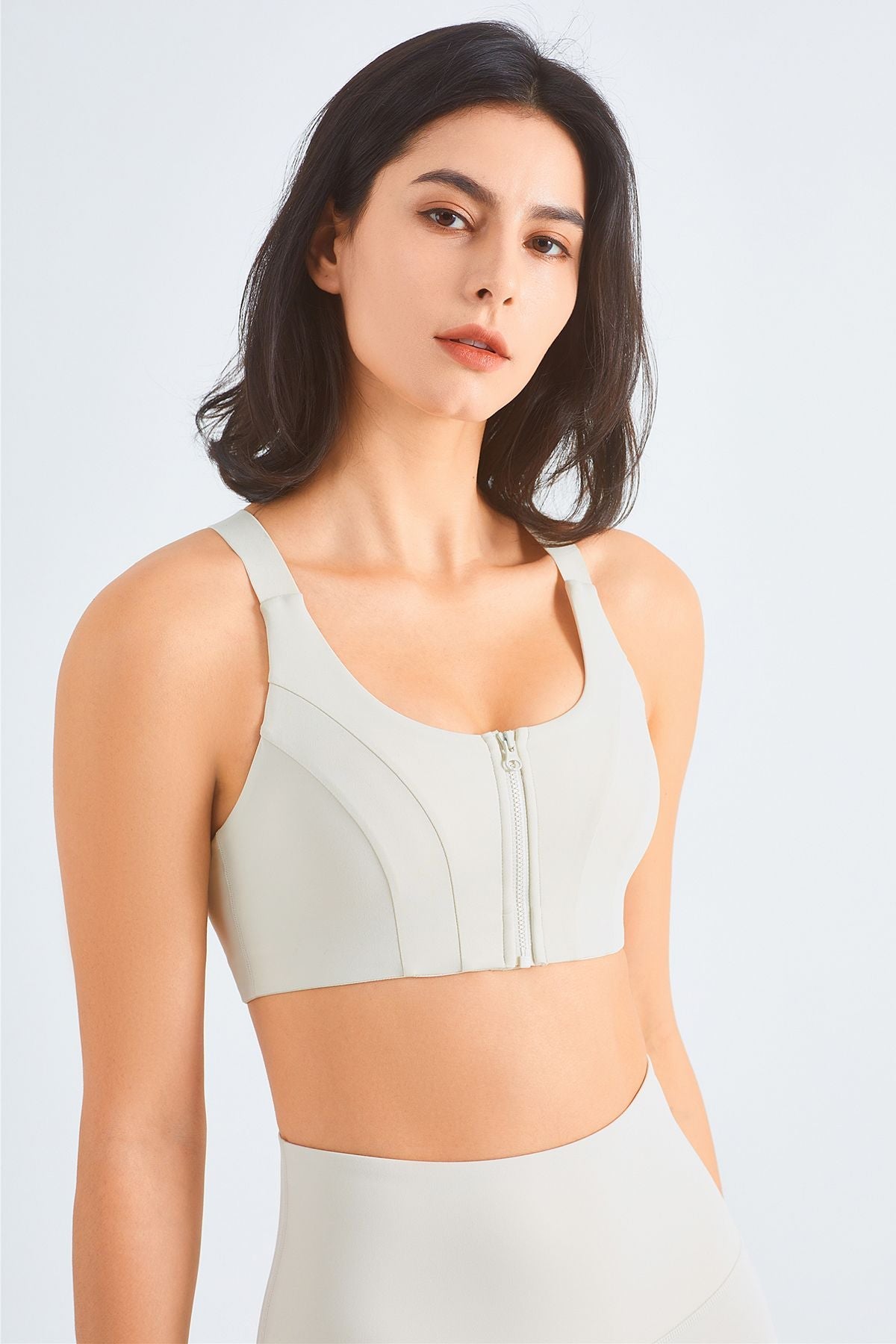 Front Closure Racerback Sports Bra by bornfocus