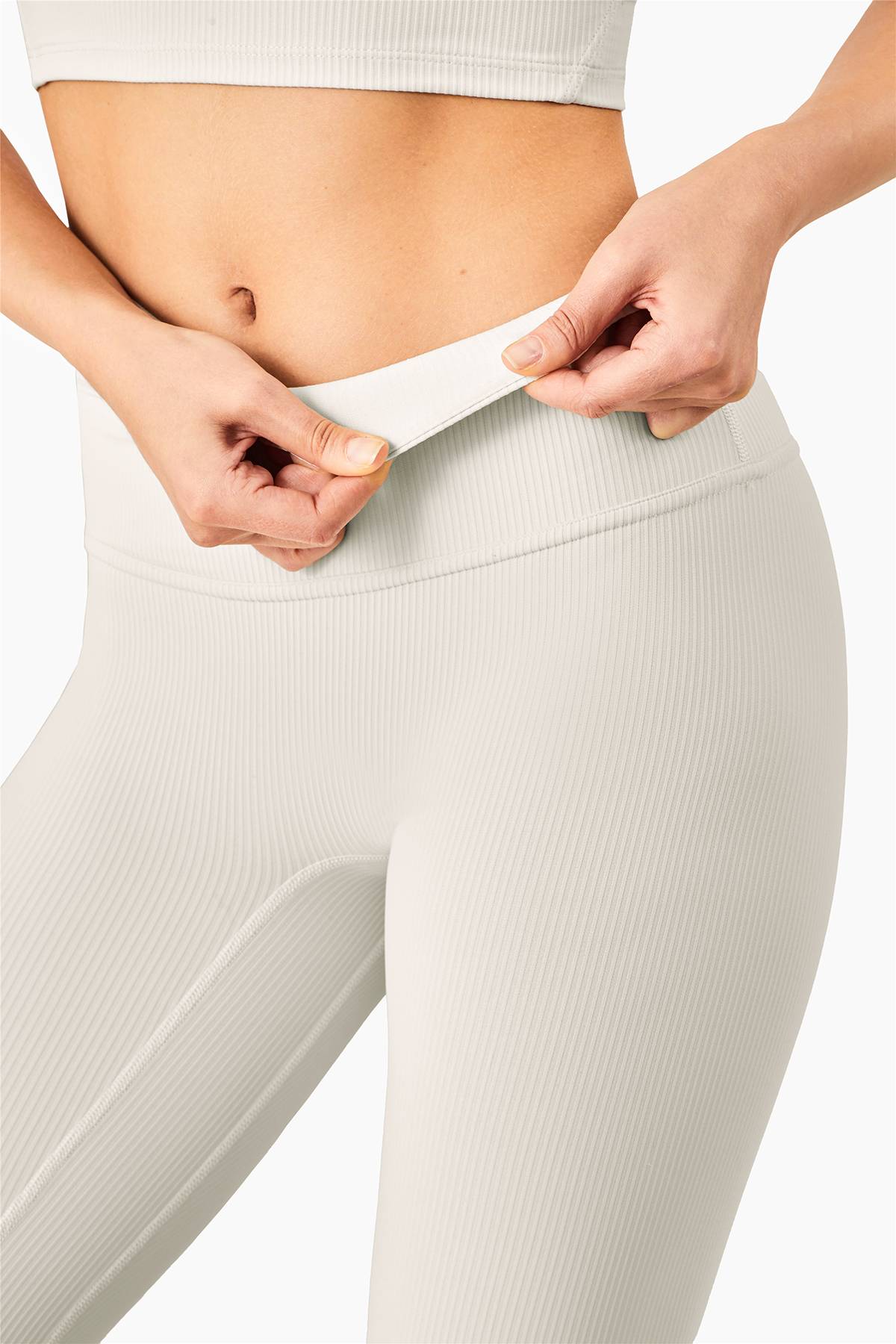 Ribbed Seamless Yoga Shorts by bornfocus