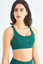 Front Closure Racerback Sports Bra by bornfocus