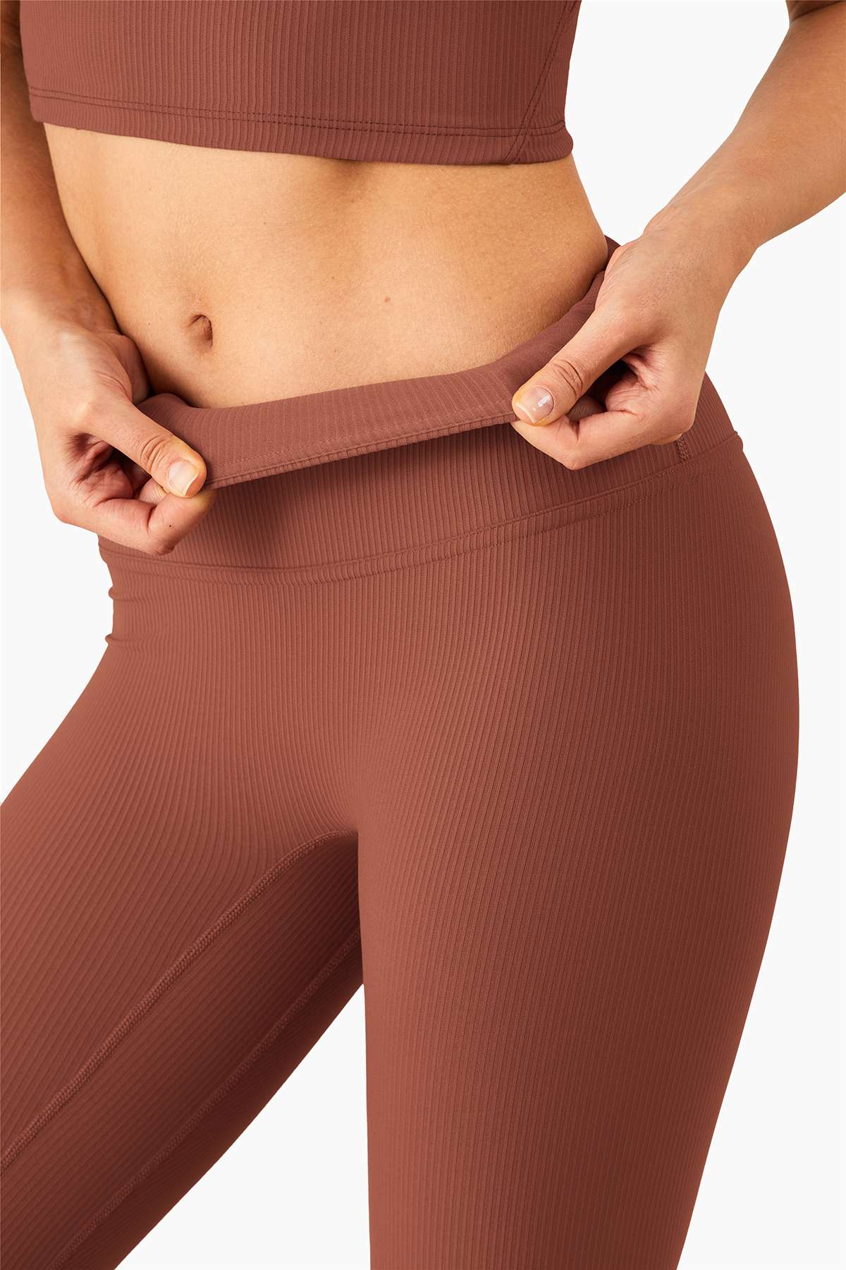 Ribbed Seamless Yoga Shorts by bornfocus