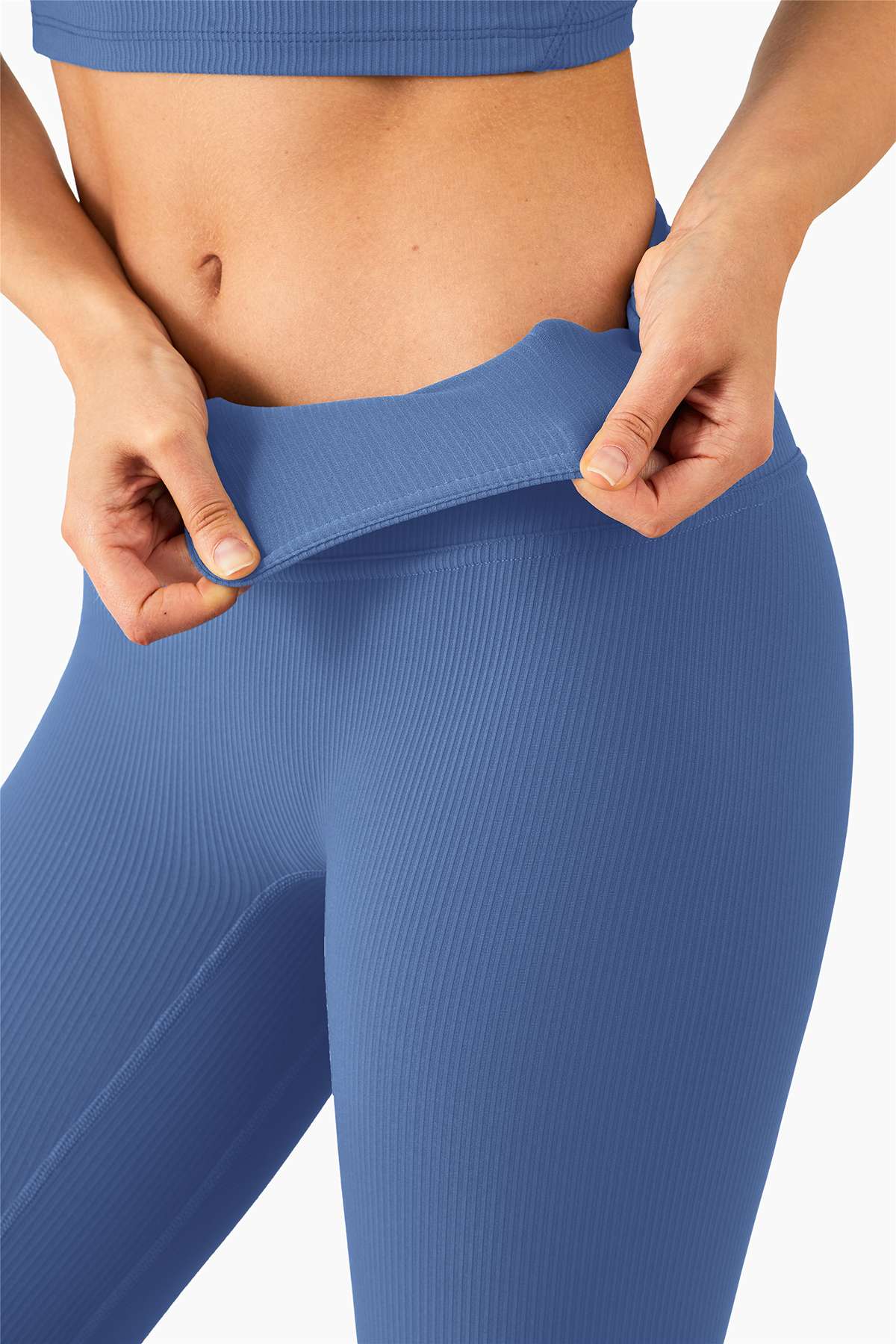 Ribbed Seamless Yoga Shorts by bornfocus