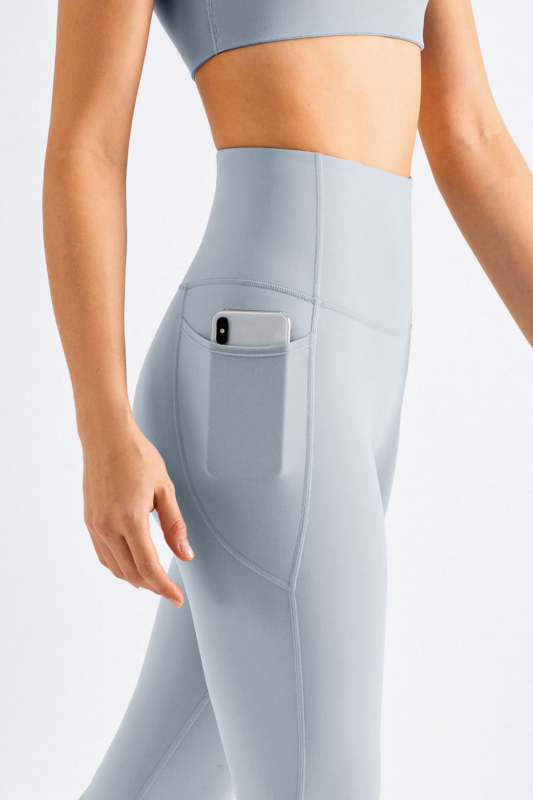 High-Rise Gym Leggings with Pockets by bornfocus