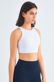 Crisscross Straps Sports Cami Bra by bornfocus