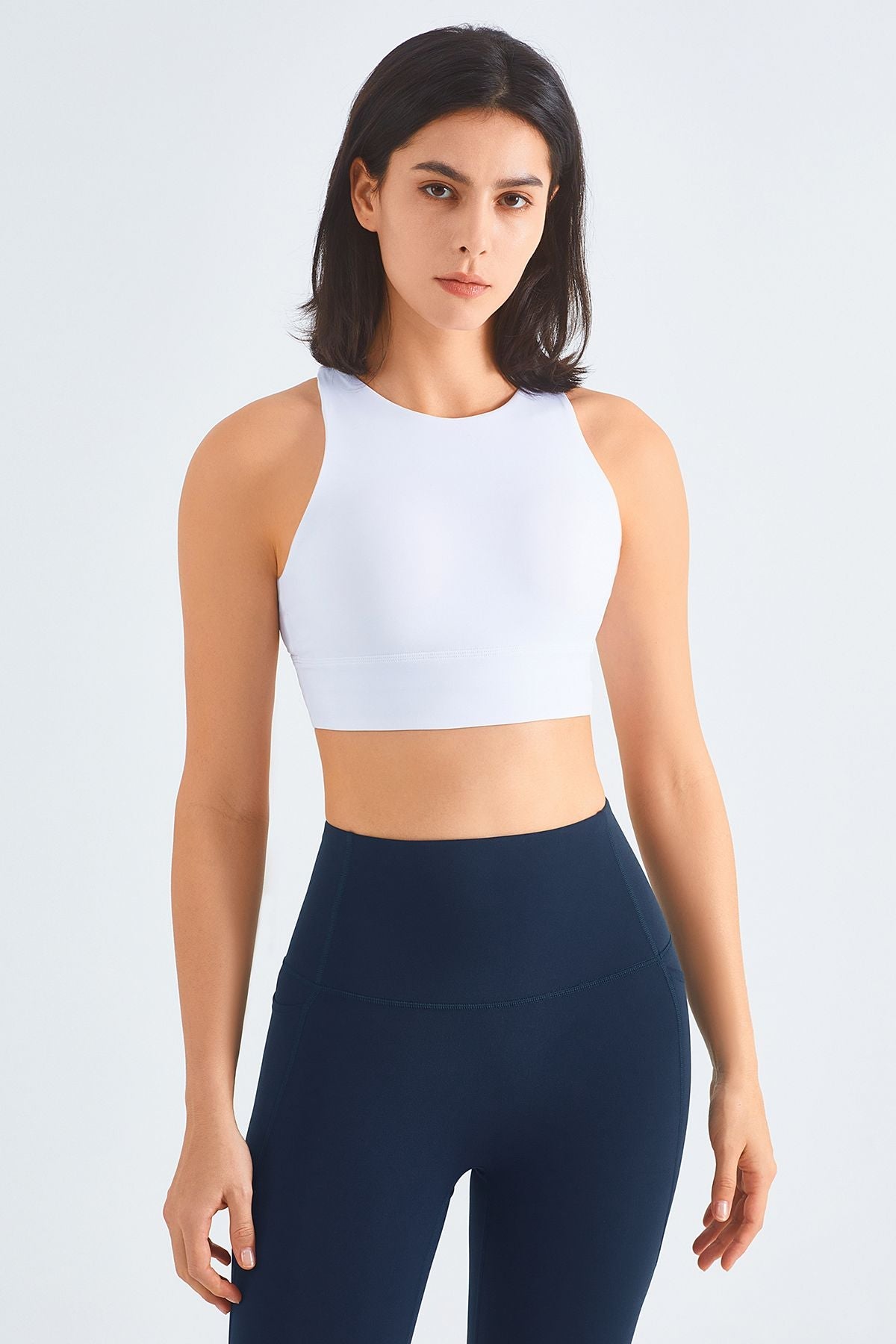 Crisscross Straps Sports Cami Bra by bornfocus