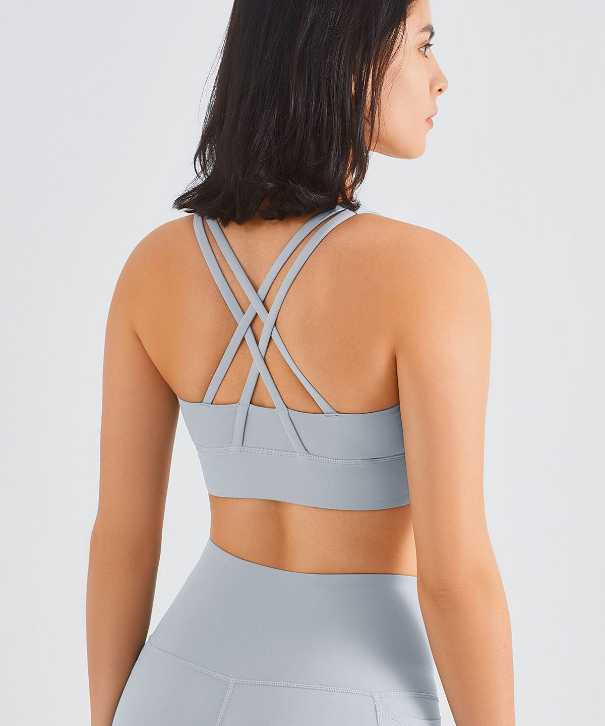 Crisscross Straps Sports Cami Bra by bornfocus