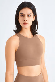 Crisscross Straps Sports Cami Bra by bornfocus