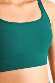 Seamless Ribbed Backless Sports Bra by bornfocus