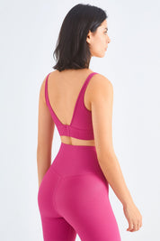 Seamless Ribbed Backless Sports Bra by bornfocus