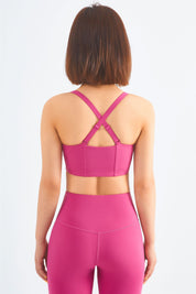 Adjustable Straps Sports Bra by bornfocus