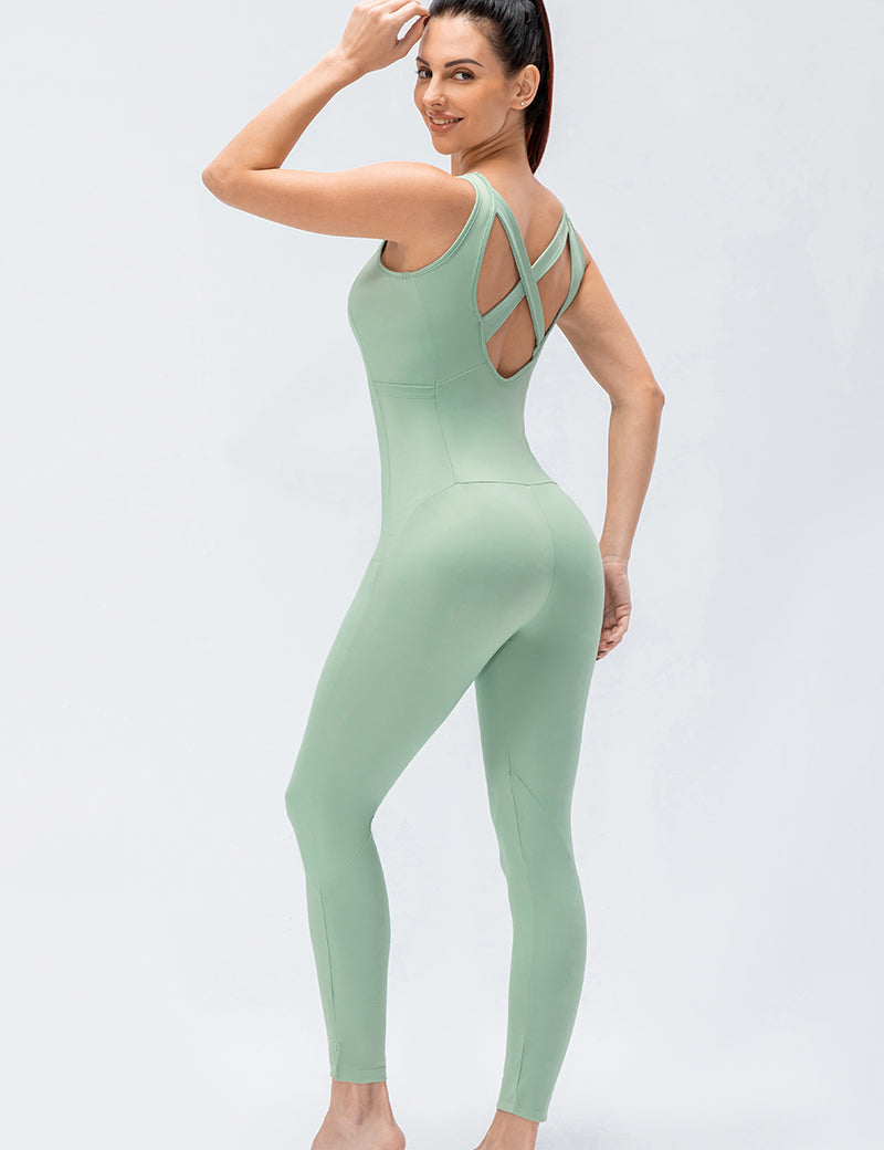 Sleeveless Bodycon Jumpsuit by bornfocus