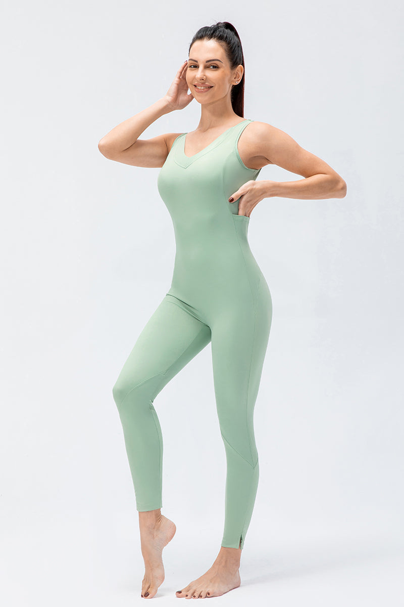 Sleeveless Bodycon Jumpsuit by bornfocus