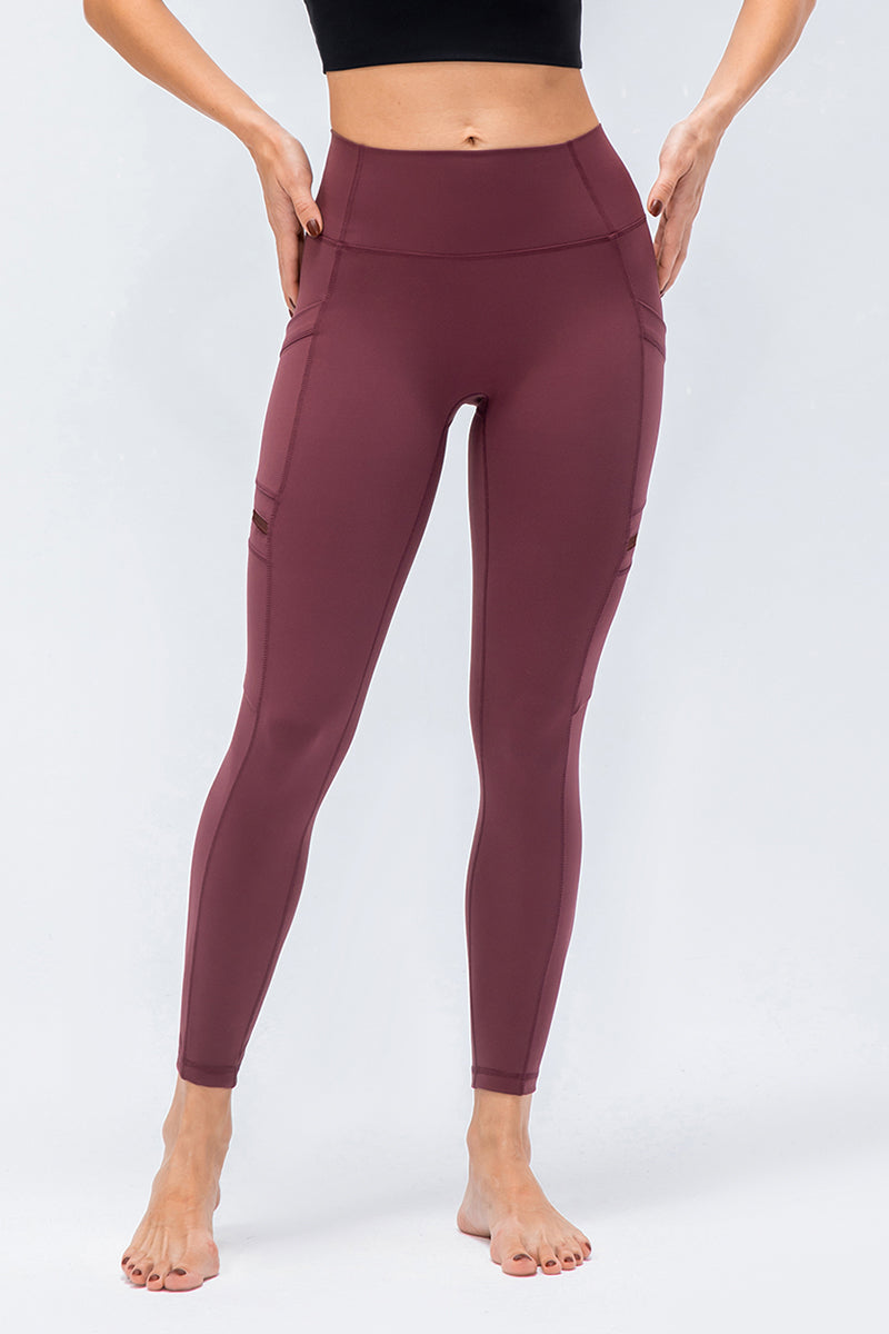 High-Rise Workout Leggings with Multi Pockets by bornfocus