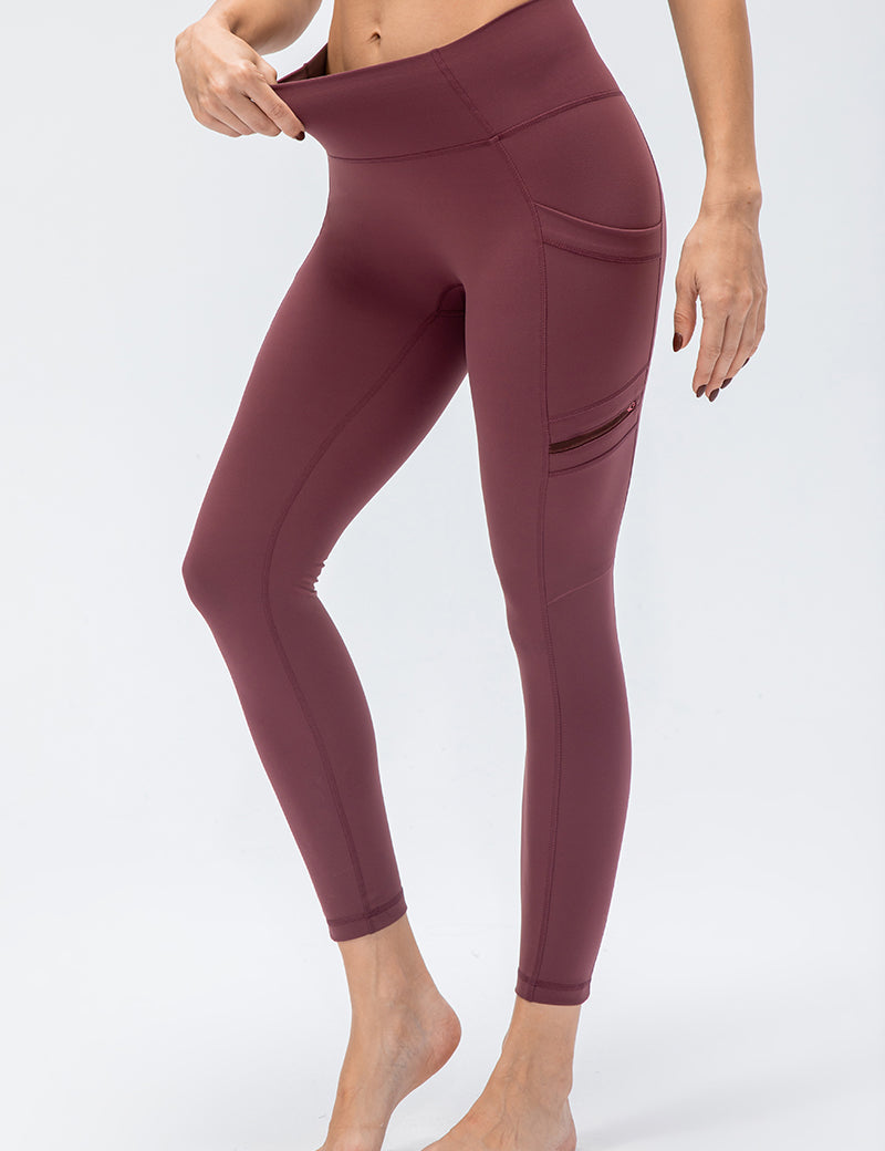 High-Rise Workout Leggings with Multi Pockets by bornfocus