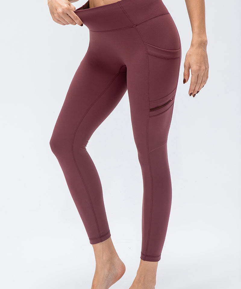 High-Rise Workout Leggings with Multi Pockets by bornfocus