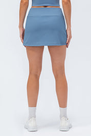 Ribbed Tennis Skirts Built-in Short Liner by bornfocus