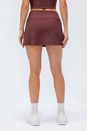 Ribbed Tennis Skirts Built-in Short Liner by bornfocus