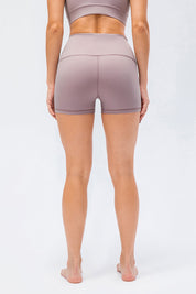 High-Rise Yoga Shorts by bornfocus