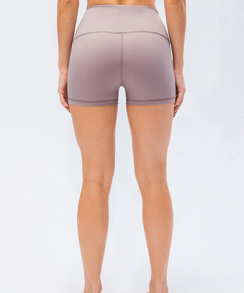 High-Rise Yoga Shorts by bornfocus