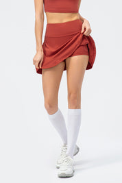 Pleated Tennis Skirts Built-in Short Liner by bornfocus