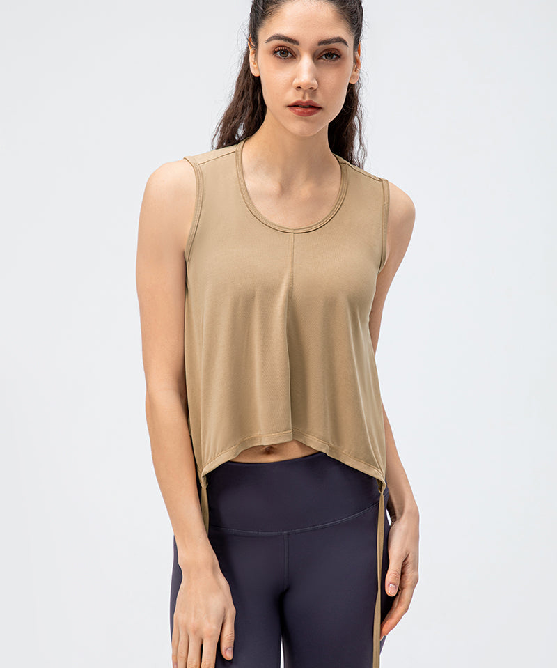 Cropped Tank Tops with Bandage by bornfocus