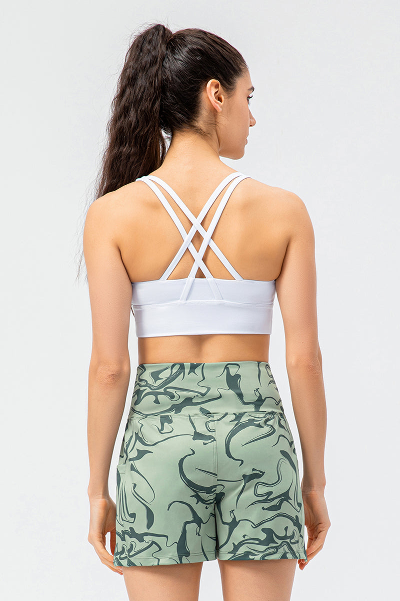 Strappy Back Sports Bra by bornfocus