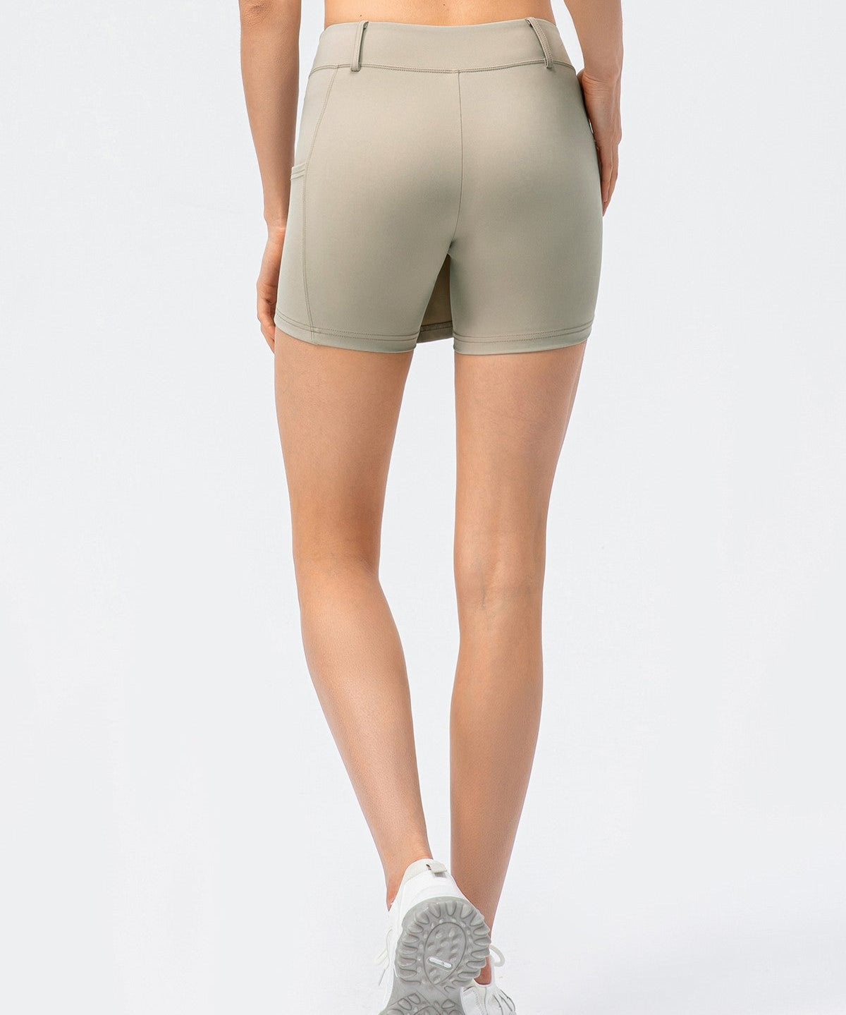 Mid-Waist Split Front Skort by bornfocus