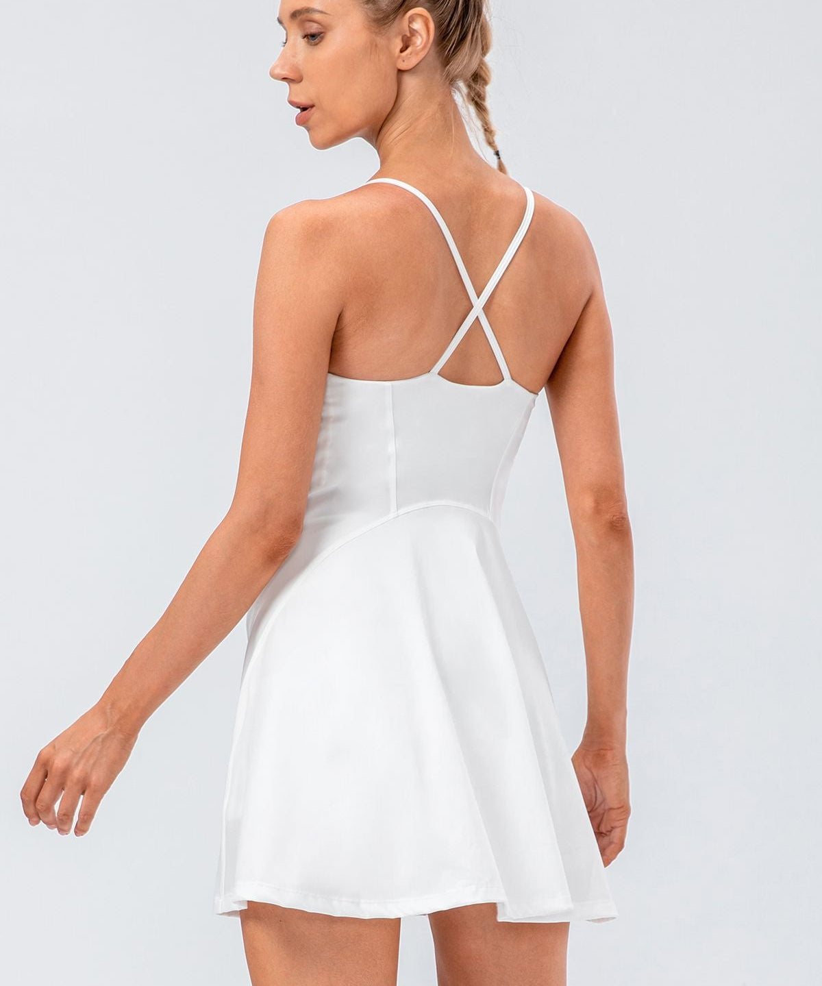 Spaghetti Straps Tennis Dress with Built in Shorts by bornfocus