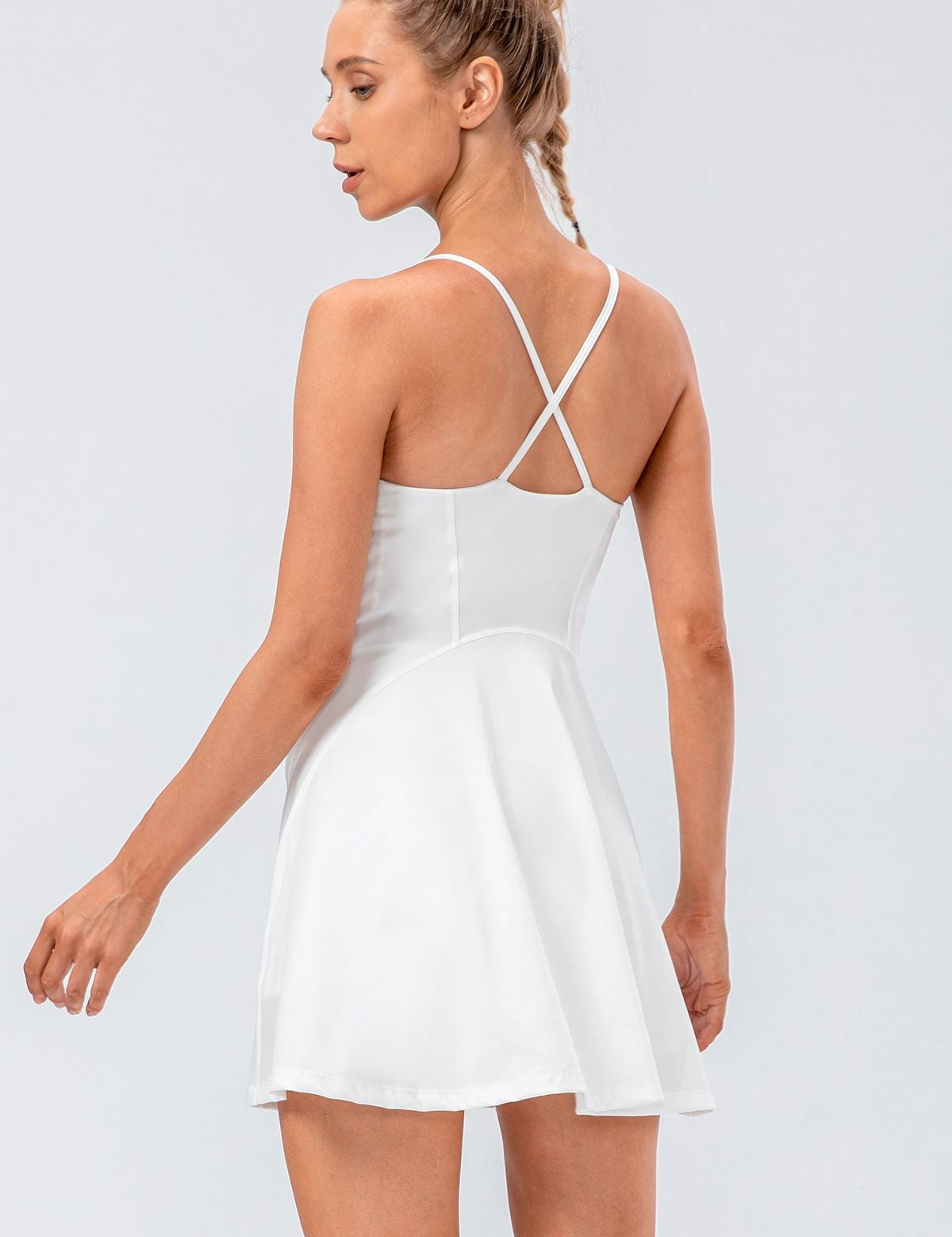 Spaghetti Straps Tennis Dress with Built in Shorts by bornfocus