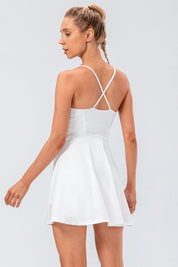 Spaghetti Straps Tennis Dress with Built in Shorts by bornfocus