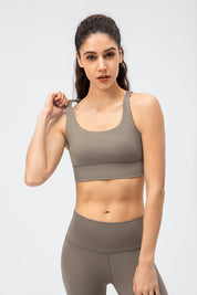 Strappy Back Sports Bra by bornfocus