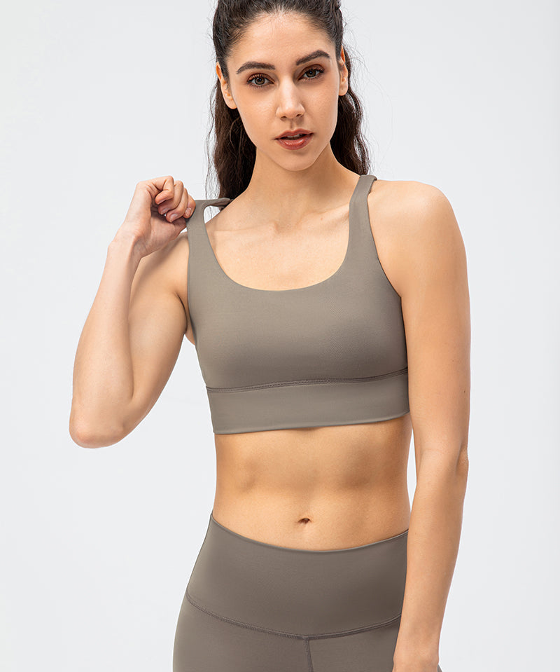 Strappy Back Sports Bra by bornfocus