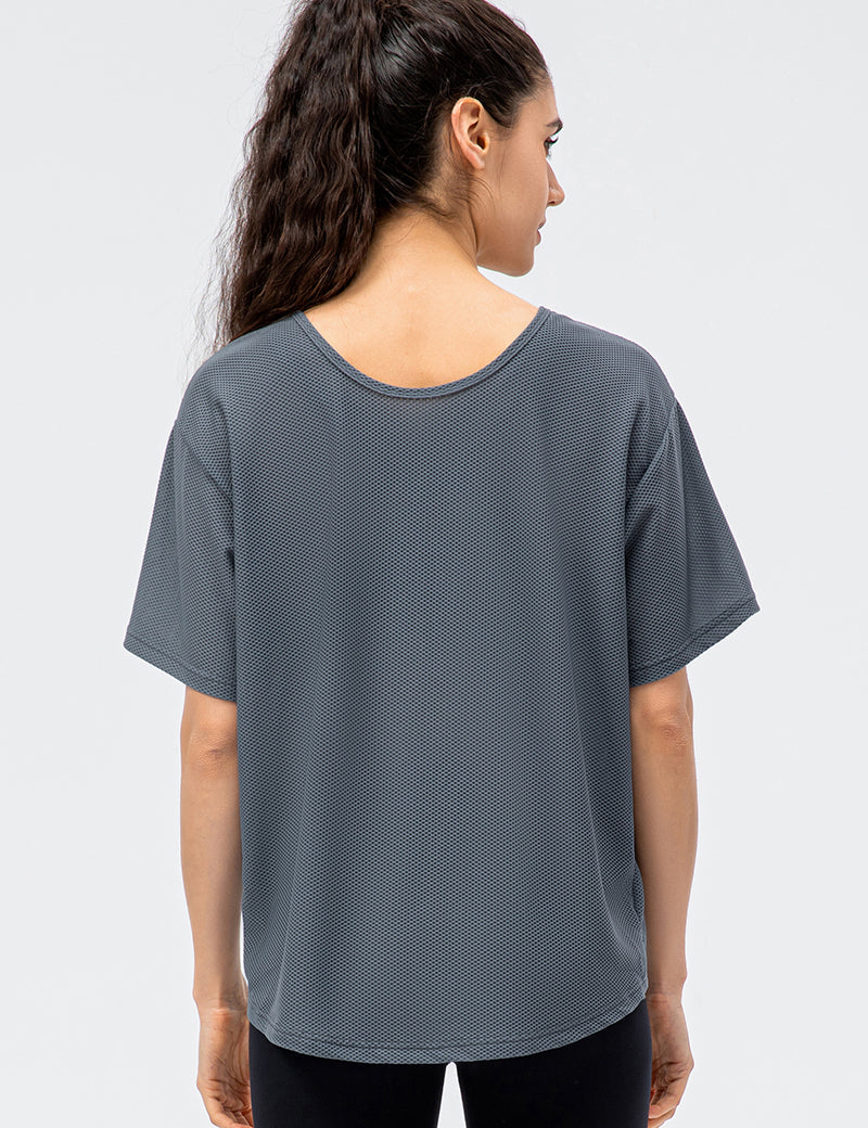 Crew Neck Short Sleeve T-Shirt by bornfocus