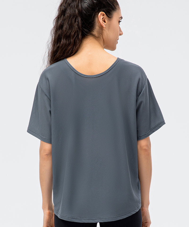 Crew Neck Short Sleeve T-Shirt by bornfocus