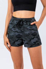 High-Rise Printed Running Shorts by bornfocus