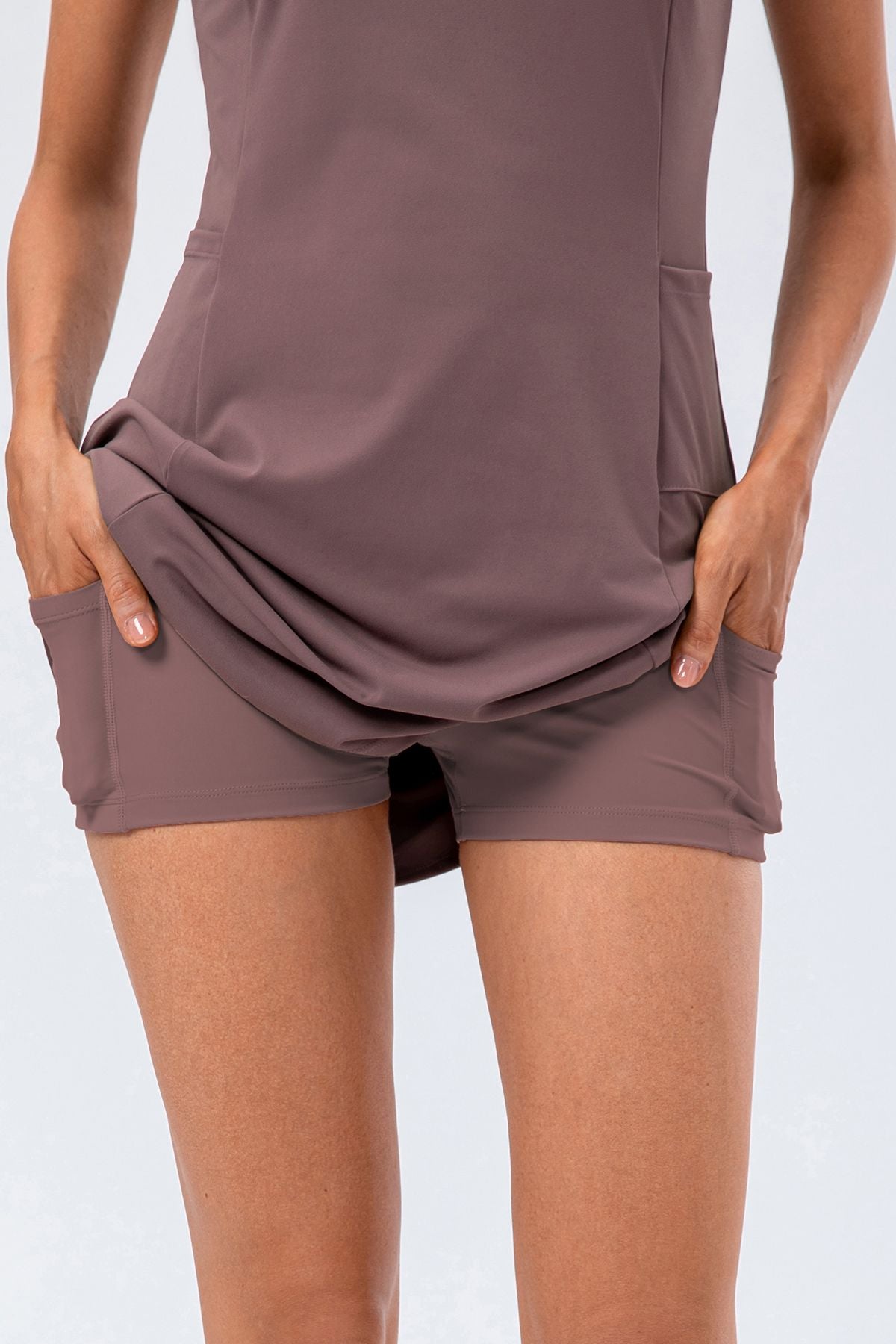 Sleeveless Tennis Dress Built-in Shorts by bornfocus