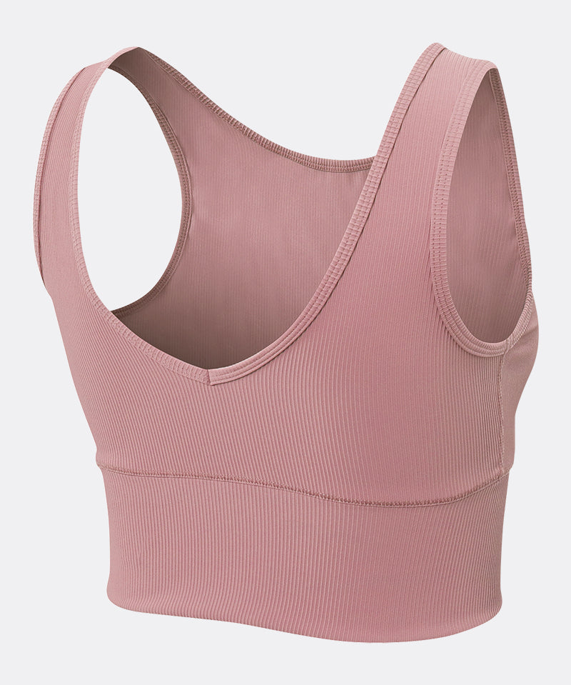 Ribbed Reversible Crop Tank Top by bornfocus