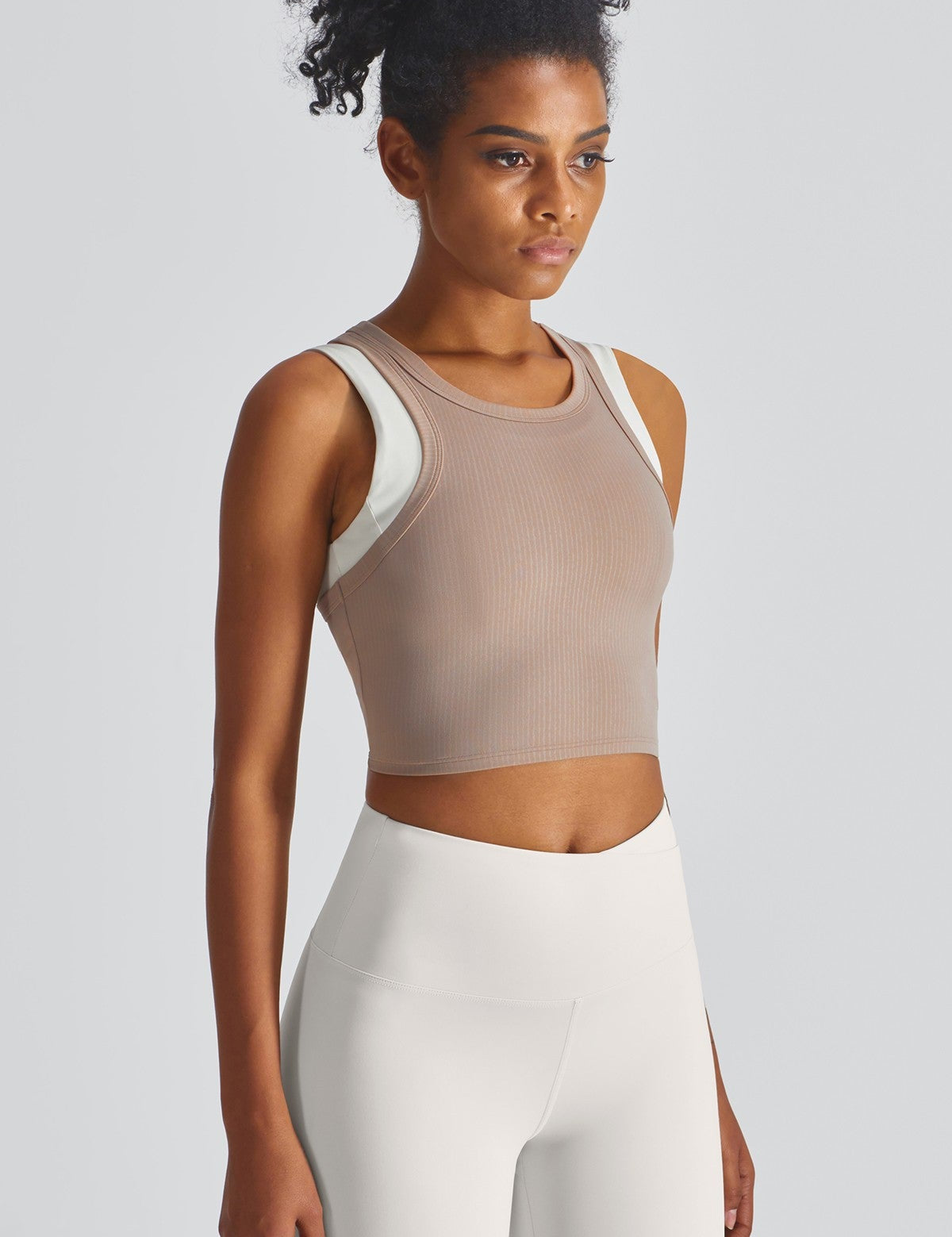 Cropped Racerback Tank Tops by bornfocus