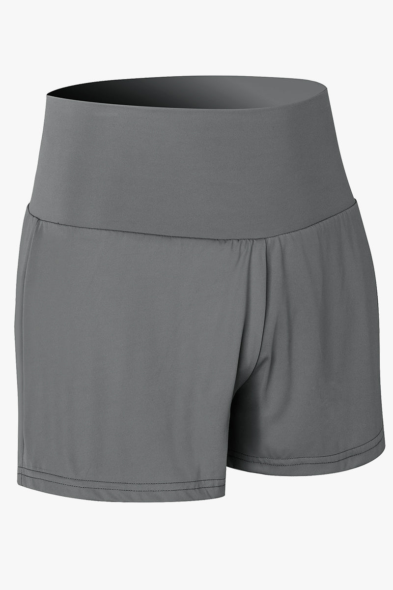 High-Rise Track Running Shorts by bornfocus