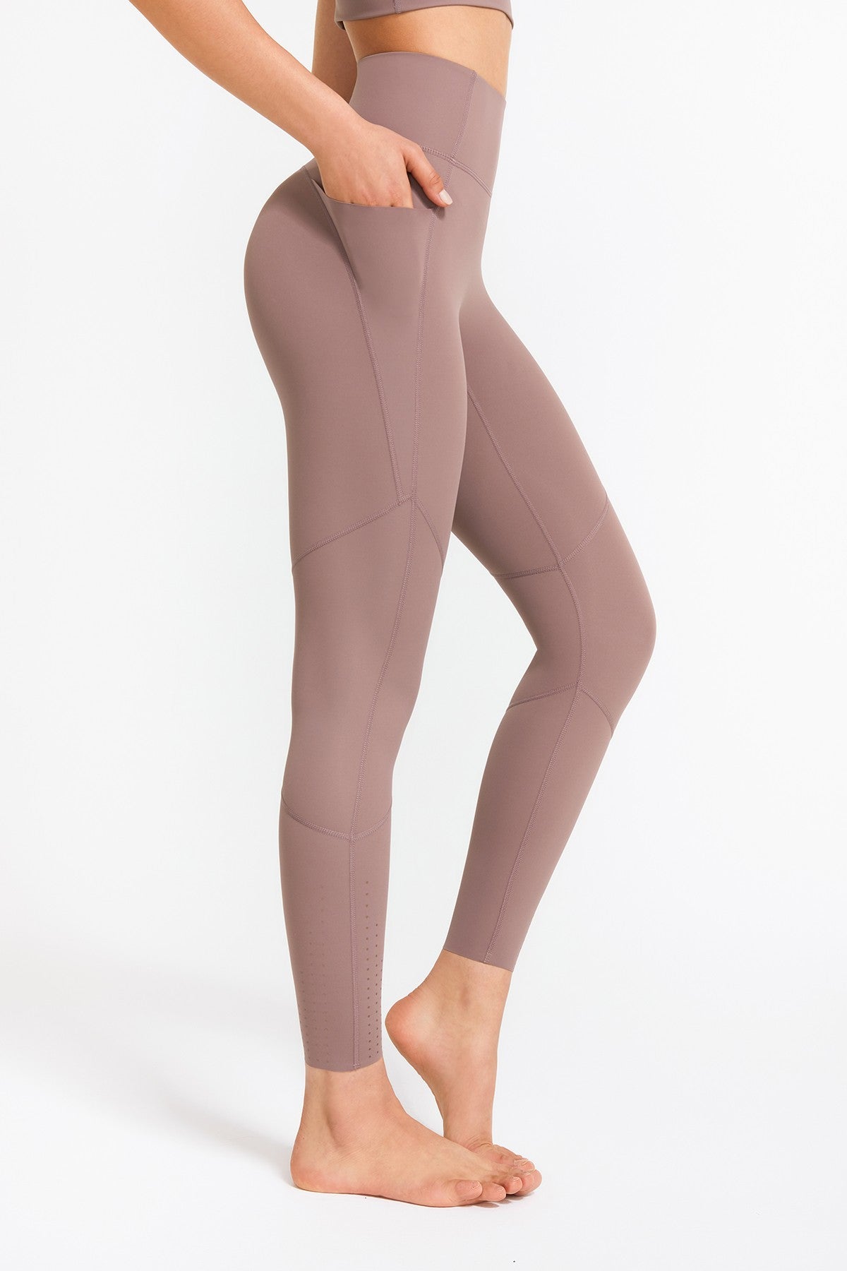 High Waist Workout Leggings with Pockets by bornfocus