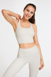 Ribbed Racerback Cropped Tank Tops by bornfocus