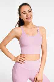 Ribbed Racerback Cropped Tank Tops by bornfocus