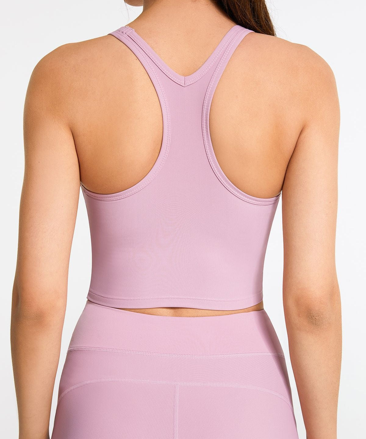 Ribbed Racerback Cropped Tank Tops by bornfocus