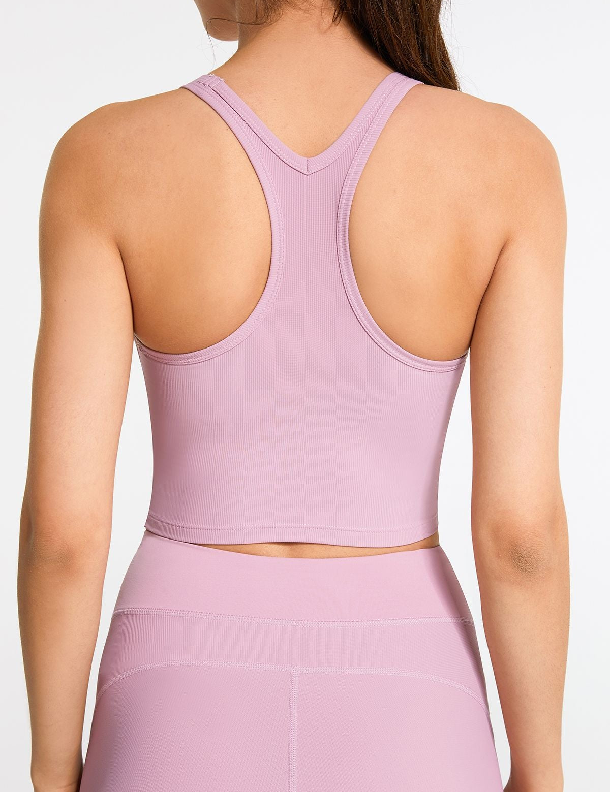 Ribbed Racerback Cropped Tank Tops by bornfocus